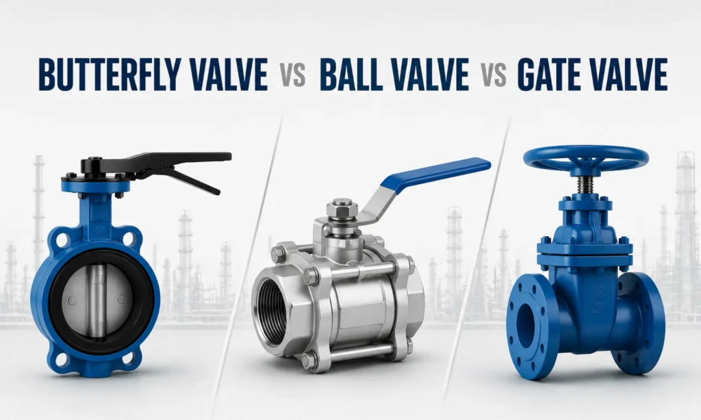 Butterfly Valve vs Ball Valve vs Gate Valve - 2