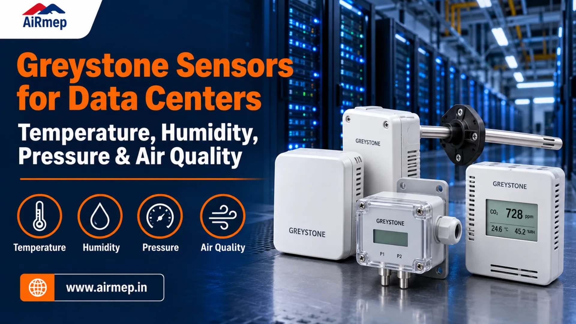 Greystone sensors for data centers