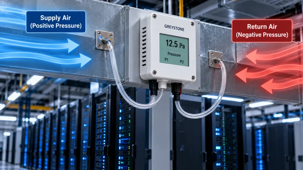 How Are Differential Greystone Pressure Sensors Used in Data Center HVAC
