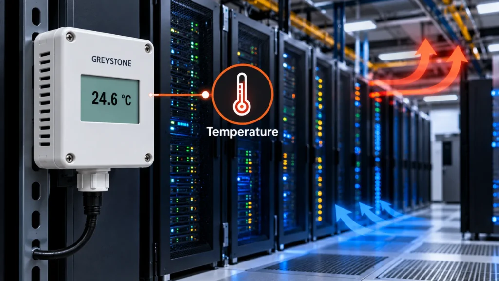 What Do Greystone Temperature Sensors Monitor in Data Centers